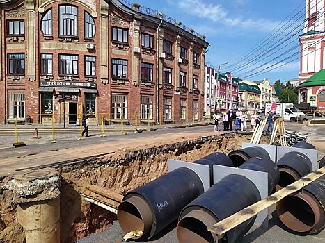 На ул. Казанской в Кирове возобновлено движение транспорта после реконструкции теплосетей