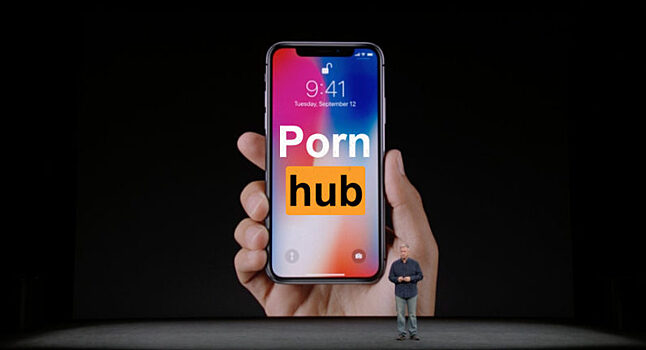 Pornhub рассказал о падении трафика из-за презентации iPhone X
