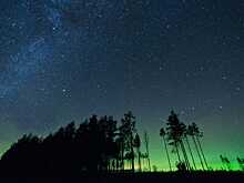 «Это была фантастическая ночь»: екатеринбургский фотограф запечатлел полярное сияние