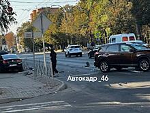 В Курске на ул.Радищева произошло жесткое ДТП