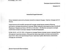 Депутат Федотов обратился в прокуратуру из-за качелей на главной площади Кургана