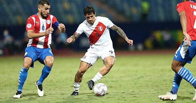 Парагвай с Мединой в основе проиграл в гостях Перу, Бальбуэна получил прямую красную карточку