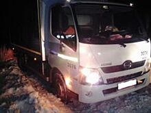 Под Ясным сотрудники МЧС спасли из «снежного плена» водителя грузовика
