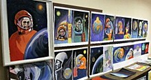 Воспитанники студии «Аполлон» представили выставку работ ко Дню космонавтики