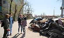 Волгоградцы борются с несанкционированной свалкой рядом с жилым кварталом