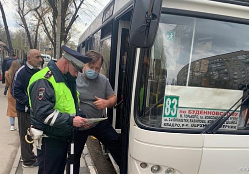 Почти 850 случаев нарушения масочного режима выявили в общественном транспорте Ростова