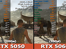 RTX 5060 в тонком ноутбуке сравнили с RTX 5050 в полноразмерной модели