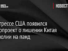 В Конгрессе США появился законопроект о лишении Китая монополии на панд
