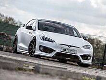 Ганста-стайл: Tesla Model S обзавелась аэродинамическим обвесом