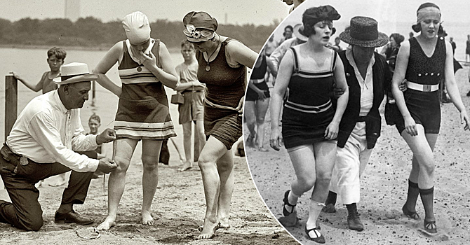 Как в XX веке девушек арестовывали за короткие купальники