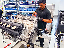 Как делают двигатель Mercedes-Benz AMG 63 V8