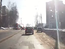 В Рыбинске после столкновения машина отбросила пешехода на несколько метров