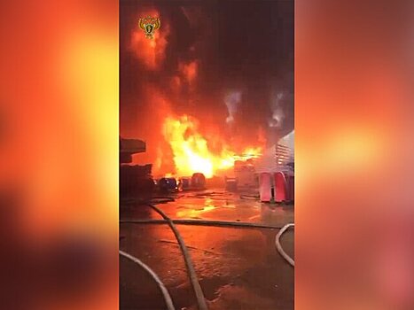 Пожарные локализовали возгорание на складе в подмосковном Раменском