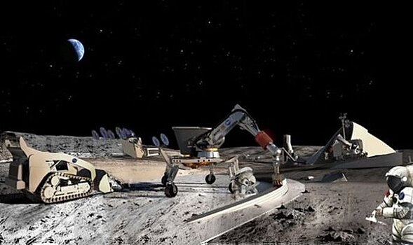 Caterpillar совместно с NASA разрабатывает строительные машины для лунных колоний