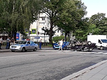 В Выборге на пересечении бульвара Кутузова и проспекта Ленина серьезное ДТП