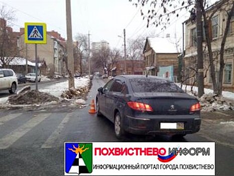 Автоледи в центре Самары совершила наезд на пенсионеров