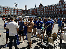 Болельщики "Лестера" устроили беспорядки в Мадриде перед матчем ЛЧ