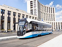Более 1,3 тысячи рейсов совершили трамваи по новой линии на проспекте Сахарова