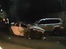 Пьяный тувинец на джипе устроил аварию и попытался скрыться