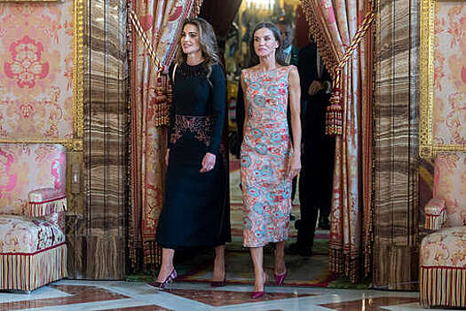 Испанская королева Летиция устроила теплый прием королеве Иордании Рании