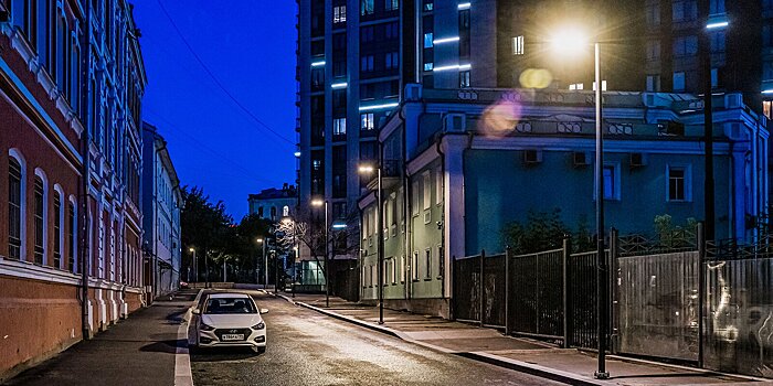 Новые фонари установили в трех переулках Красносельского района