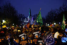 В Париже сотни человек вышли на протест против закона о миграции