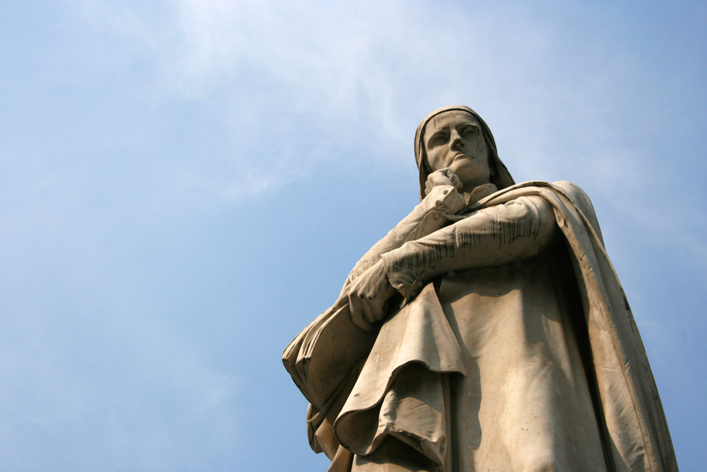 Памятник Данте, Верона, Италия, Европа