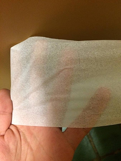 Однослойная туалетная бумага