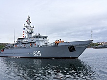 На Северный флот прибыл новейший тральщик с необитаемыми подводными аппаратами