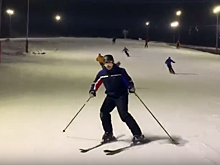 Губернатор на лыжах. Глеб Никитин поздравил нижегородцев со склона горы