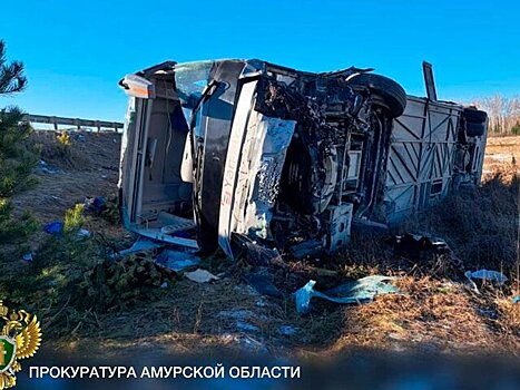 14 человек госпитализированы в результате ДТП с автобусом в Приамурье