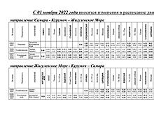 С 1 ноября изменится расписание электричек Самара - Жигулевск