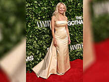 Актриса Памела Андерсон вышла на публику в платье с глубоким декольте