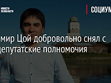 Владимир Цой добровольно снял с себя депутатские полномочия