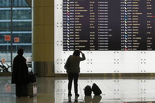 В московских аэропортах произошла массовая отмена и задержка рейсов