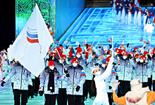 Россияне вышли на парад олимпийцев в Пекине