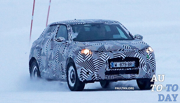 Электрический DS 3 был пойман во время прохождения зимних испытаний