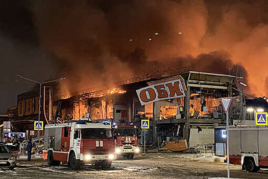 При пожаре в ТЦ "Мега Химки" погиб человек