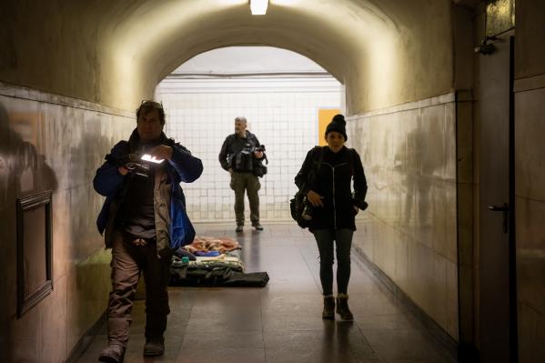 В метро Киева началась давка