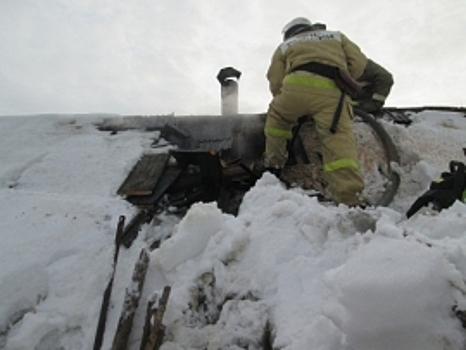 Баня сгорела в Нижегородской области