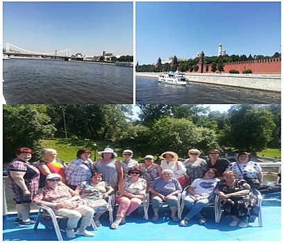 Участники проекта Московское долголетие из ТЦСО «Бескудниково» совершили круиз по Москве-реке