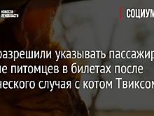РЖД разрешили указывать пассажирам данные питомцев в билетах после трагического случая с котом Твиксом