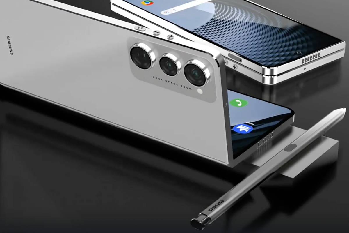 Samsung случайно раскрыла складывающийся втрое смартфон