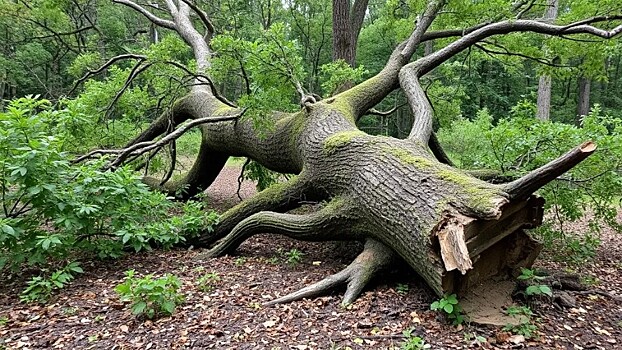 Рухнувшее дерево придавило 16-летнюю девочку в Краснодаре