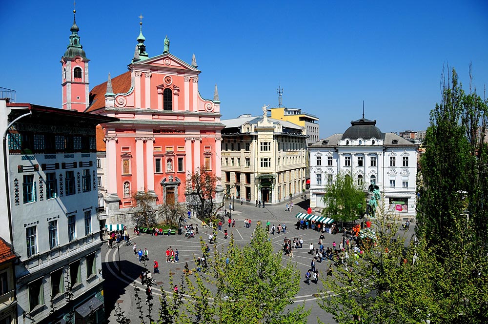 Францисканская церковь Благовещения, Любляна, Словения, Европа