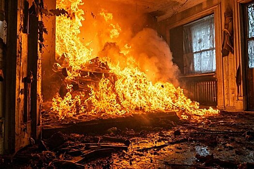 В Казани в результате пожара на Тэцевской погиб 35-летний мужчина