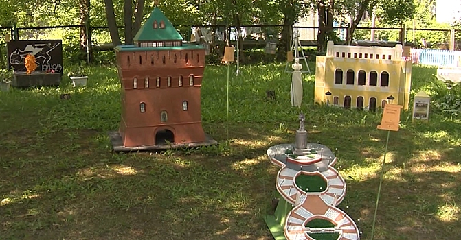 Клумба с достопримечательностями Нижнего Новгорода появилась в детском саду «Светлячок»