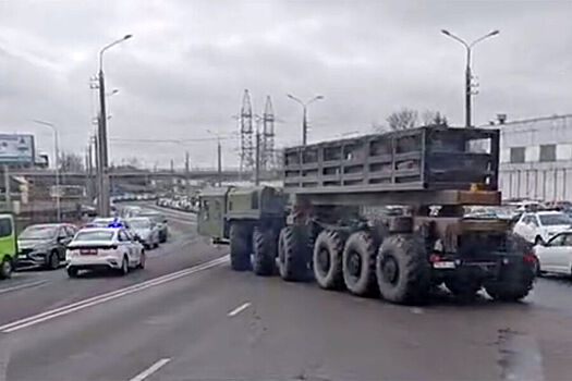 Появилось видео с шасси для неизвестного ракетного комплекса в Белоруссии