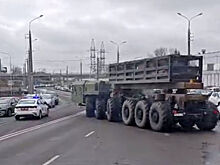 Появилось видео с шасси для неизвестного ракетного комплекса в Белоруссии