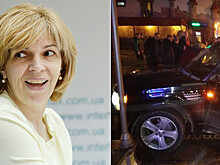 Как кандидат в президенты Украины попала в ДТП